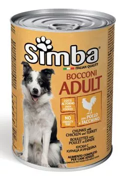 Влажный корм SIMBA Dog Wet курица с индейкой 0,415кг (70009027)
