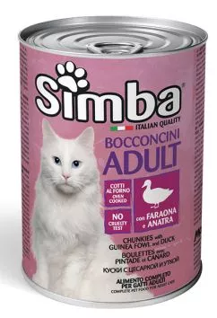 Вологий корм SIMBA Cat Wet цесарка з качкою 0,415кг (70009515)