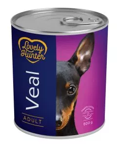 Влажный корм для взрослых собак Lovely Hunter Adult veal 800 г (LHU45353)