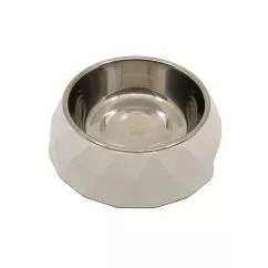 Миска для домашніх тварин KIKA Diamond, white, розмір L (SDML991053LB)