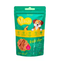 Ласощі Mavsy-Dried Rabbit Chip, 100 g / Мавси, Дієтичні чіпси з кролика для собак з чутливим травленням для собак, 100 г (LSR02)