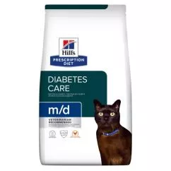 Сухой корм Hills PD Feline m/d Diabetes Management для лечения сахарного диабета и ожирения курица 3 кг (606522)