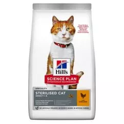 Сухой корм Хилл SP Feline Adult Sterilised Cat With Chicken 10 кг (607274)