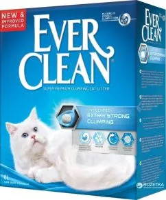 Наполнитель туалетов для кошек Ever Clean Extra Strong Unscented 6 л (123443)