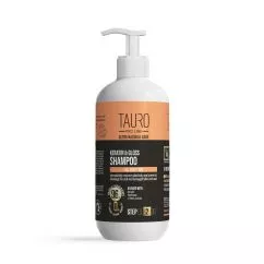 Кератиновий шампунь для шерсті собак та котів Tauro Pro Line Ultra Natural Care Keratin & Gloss Shampoo, 400 мл (TPL63606)