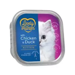 Вологий корм для кошенят Lovely Hunter Kitten with Chicken and Duck 85 г (LHU45708)