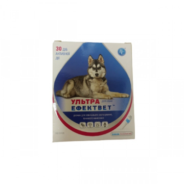 Капли Эффектвет УЛЬТРА для собак 2 мл 5 пипеток в упаковке Ветсинтез (34741)