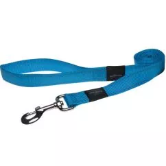 Повідець для собак зі світловідбиваючою ниткою Rogz Utility XL 1,2 м блакитний (02847)