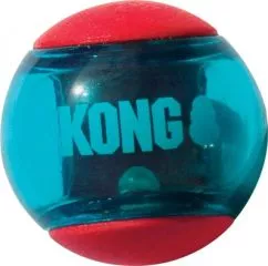 Іграшка м'яч-піщалка для собак малих порід KONG Squeezz Action Ball L 3 шт Червоний (464022)
