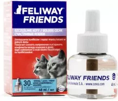 Заспокійливий засіб для котів при утриманні кількох котів у приміщенні Ceva Feliway Friends Фелівей Френдс 48 мл (3411112288533)