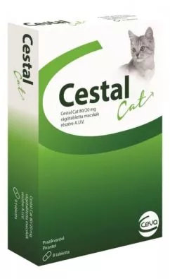 Таблетки от глистов для кошек Ceva Cestal Cat 8 таб. (3411113018177)