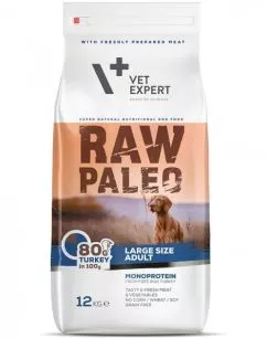 Сухий корм для собак Vet Expert Raw Paleo Adult Large Turkey з індичкою 12кг (4201897)