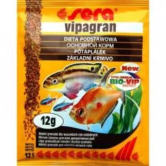 Sera Vipagran Nature – корм для всех аквариумных рыб. Гранулы 12 г (00200)