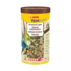 Sera Vipan Nature Корм ​​у пластівцях для всіх декоративних риб, що харчуються на поверхні води 1000 мл 210 г (45285)