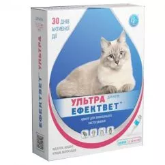 Ефектвет Ультра краплі для кішок від бліх 1мл 5шт ВетСинтез (34747)