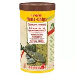Корм у вигляді чіпсів для сомиків Sera Wels-Chips Nature 1 л (00508)