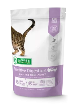 Сухий корм для дорослих котів Nature's Protection Sensitive Digestion 400г (NPS45766)