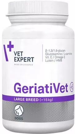 Комплекс вітамінів та мінералів VetExpert GeriatiVet Dog Large Breed 45 таб (58426)