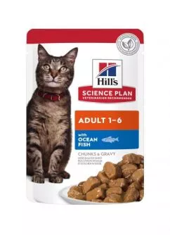 Влажный корм Hills Science Plan Adult для кошек с океанической рыбой 85 г (604007)