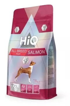 Сухой корм для взрослых собак всех пород HiQ All Breed Adult Salmon 11 кг (HIQ45893)
