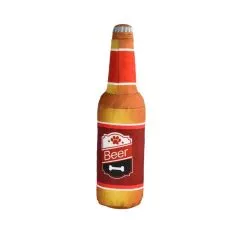 Игрушка для собак Misoko&Co Бутылка пива с пищалкой, 7,5x28 см (HANYT117790)