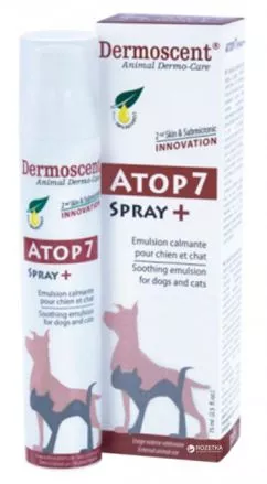 Эмульсия успокаивающая для кожи Dermoscent Atop 7 Spray 75 мл (3760098110216)