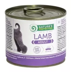Влажный корм для взрослых собак всех пород с ягненком Nature's Protection Adult Lamb 200г (KIK24517)