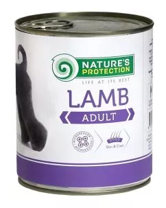 Влажный корм для взрослых собак всех пород с ягненком Nature's Protection Adult Lamb 400г (KIK24628)