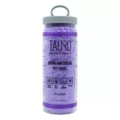 Полотенце Tauro Pro Line для сушки и охлаждения домашних животных, 64x43 см, фиолетовое (JOY63236)