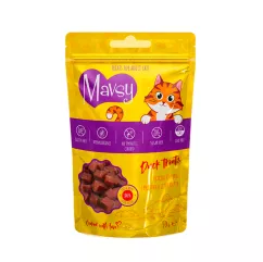 Ласощі Mavsy-Duck Treats, 50 g / Мавси, Ласощі для котів з запеченої качиної грудки, 50 г (LSCJ04)