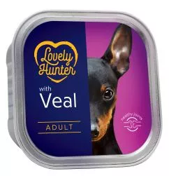 Вологий корм для дорослих собак Lovely Hunter Adult Veal 150 г (LHU45444)