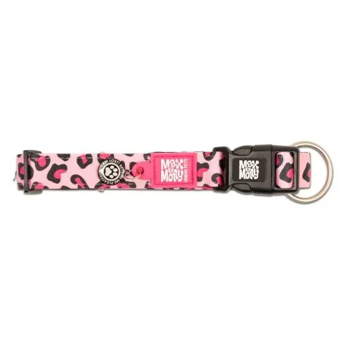 Нашийник Smart ID Collar - Leopard Pink/M (120082) - фото №2