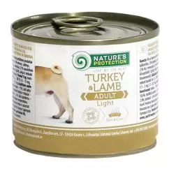 Вологий корм для дорослих собак Nature's Protection Adult Light Turkey&Lamb 200г (KIK24519)