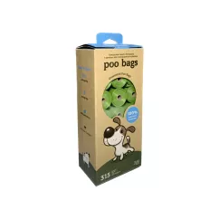 Одноразовые пакетики Poo Bags без запаха 315 шт (21 рулон по 15 пакетов) (20220100)