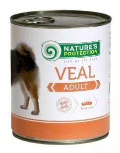 Влажный корм для взрослых всех пород с телятиной Nature's Protection Adult Veal 400г (KIK24629)