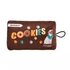 Игрушка для собак Misoko&Co Упаковка печенья с пищалкой, 14,2x8,5 см (HANYT117780)