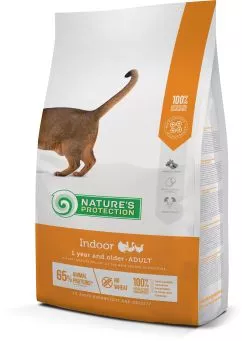 Сухий корм для дорослих котів мешкаючих у будинку Nature's Protection Indoor 7кг (NPS45765)