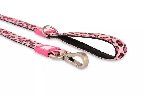 Поводок Short Leash - Leopard Pink XS (120005) - фото №2