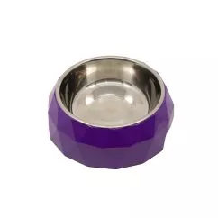 Миска для домашніх тварин KIKA Diamond, purple, розмір XL (SDML991054XLV)