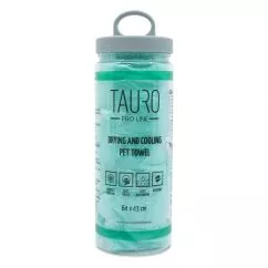 Полотенце Tauro Pro Line для сушки и охлаждения домашних животных, 64x43 см, зеленое (JOY63238)