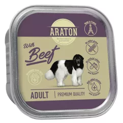 Вологий корм для дорослих собак з яловичиною Araton Adult with beef, 150 г (KIK45703)