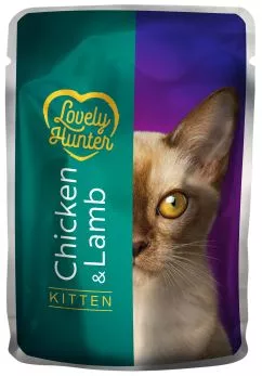 Вологий корм для кошенят Lovely Hunter Kitten with Chicken and Lamb 85 г (LHU45472)