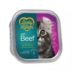 Влажный корм для котят Lovely Hunter Kitten with Beef 85 г (LHU45707)