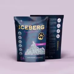 Лавендер – гигиенический наполнитель ICEBERG для кошек на основе кремниевого геля с ароматом лаванды 5 л (4820266800086)