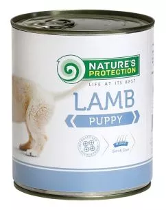 Влажный корм для щенков всех пород с ягненком Nature's Protection Puppy Lamb 400г (KIK24627)