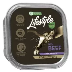 Вологий корм для кошенят з яловичиною Nature's Protection Lifestyle Kitten with Beef, 85 г (KIKLS45712)