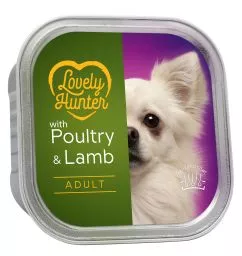 Вологий корм для дорослих собак Lovely Hunter Adult Poultry and Lamb 150 г (LHU45445)