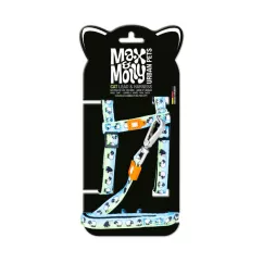 Набор шлейки и поводка Max Molly Cat Harness/Leash Set - Black Sheep/1 Size - для кошек с принтом овечек (MM0202)