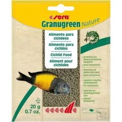 Корм для травоїдних цийхлід Sera granugreen Nature 20 г (00391)
