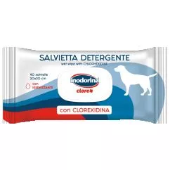 Влажные салфетки Inodorina clorex для собак с хлоргексидином 40 шт (230.0160.001)